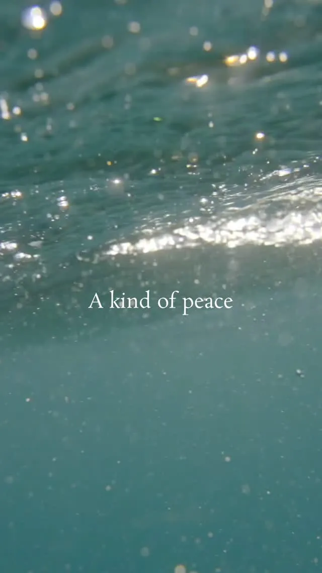 When your mind is loud, the ocean quiets everything water heals