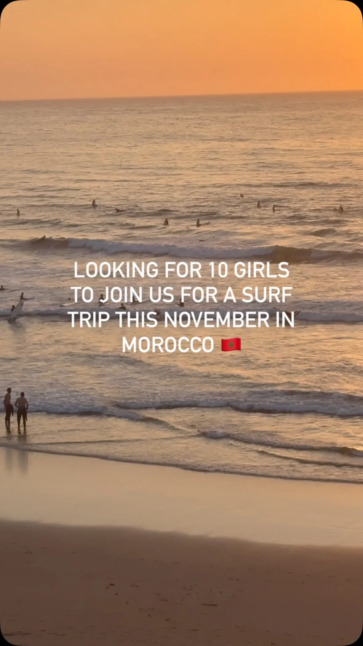 One unforgettable surf trip with everything taken care of for you Who’s joining us in Morocco this November?